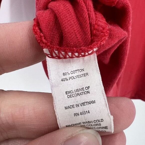 Champion Red Cornell 1865 V-Neck Sweater Size Small unisex - Picture 8 of 10